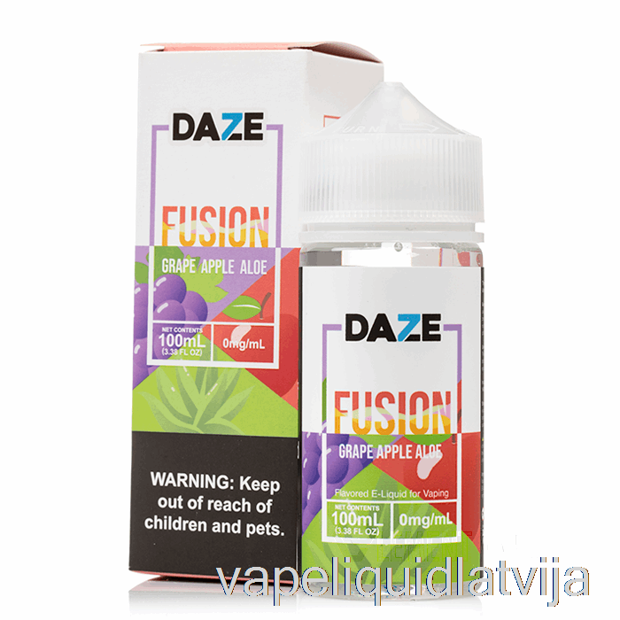 Vīnogu ābolu Alveja - 7 Daze Fusion - 100ml 0mg Vape šķidrums